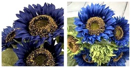 Midnight Blue Sunflowers Huge Flower Blooms Large Heads 100+ Seeds  - £16.83 GBP