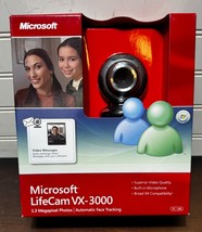 NEW Microsoft Windows Live Messenger LifeCam VX-3000 USB 2.0 Webcam PC NOS - £12.19 GBP