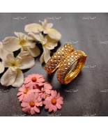 VeroniQ Trends-Elegant Gold Plated Pachi Kundan Bangles  - $242.79 CAD