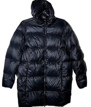 Eddie Bauer Women XL EB550 Down Black Puffer Full Zip Hood Jacket Coat - £61.37 GBP