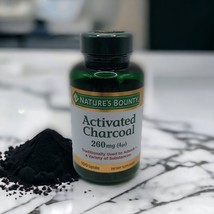 Nature&#39;s Bounty Activated Charcoal 260 mg 4gr 100 Capsules Exp 05/2025 - £9.80 GBP