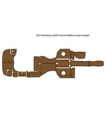 2012 Monterey 264FS Swim Platform Cockpit Pad Boat EVA Foam Teak Deck Fl... - $999.00