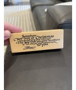 PSX Somehow Not Only At Christmas Joy Give G1675 Wood Mounted Rubber Sta... - €6,94 EUR