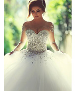 Sweetheart Empire Waist Ball Gown Wedding Dress Princess Wedding Dress - £227.17 GBP