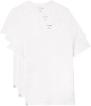 Lacoste Men&#39;s Cotton Regular Fit Crew Neck T-Shirts (3 Pack) Size 3XL New - $44.50
