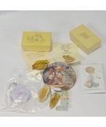 Enesco Precious Moments Figurines &amp; Pins 5 Years &amp; Birthday Club  - $15.68