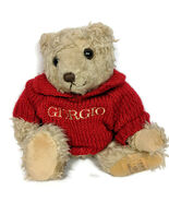 Giorgio Beverly Hills Collectors Teddy Bear Red Sweater 1995 10.5&quot; - $25.91