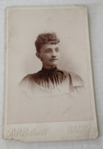 Vintage Cabinet Card Portrait of Woman in Glasses by Bellsmith in Cincinnati, Oh - £14.16 GBP
