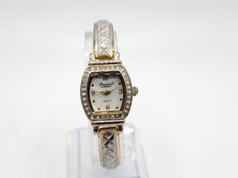 Gruen Precision Quartz Watch Womens New Battery Diamond Accent Two-Tone 18mm - £27.89 GBP