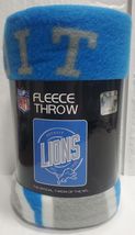 Detroit Lions 50" by 60" Fleece Throw Blanket - NFL - $14.54