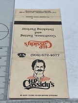 Vintage Matchbook Covers  HP Cassidy’s restaurant Ormond Beach, FL gmg  Unstruck - £9.89 GBP