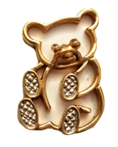 Avon Teddy Bear Scatter Pin Vintage 1980&#39;s Adorable  1&quot; with Tack Back - £11.77 GBP
