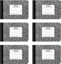 Oxford Jr. Composition Notebooks, Half Size, 4-7/8 x 7-1/2 Inches, Wide ... - $19.56