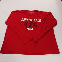 Aéropostale Men’s Red NYC Graphic Cotton Long Sleeve Pullover T-Shirt Size XL image 13