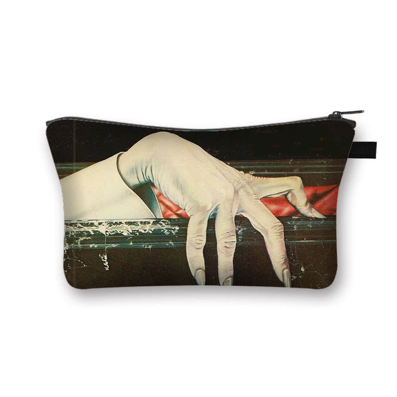 Vampire VLAD TEPES Cosmetic Case Vampire Bat Ghost Women Makeup Bag Canvas Toile - £46.58 GBP