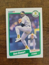 1990 Fleer #21 Dave Stewart - Oakland Athletics - MLB - Fresh Pull - £1.55 GBP