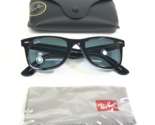Ray-Ban Sunglasses RB2140 1204/3M WAYFARER Black Clear Blue Gradient Lenses - $163.34