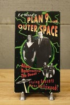 Vhs Movie Horror Sci Fi Ed Wood Plan 9 From Outer Space Flying Saucers Hollywood - £15.56 GBP