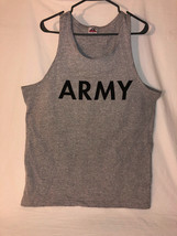 ALSTYLE APPAREL &amp; ACTIVEWEAR ARMY NON-REGULATION MILITARY GRAY TANK TOP ... - £6.39 GBP