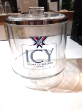 Imported Icelandic ICY Vodka Acrylic Ice Bucket with Lid - $29.69