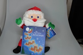 NEW NWT Kohl’s Cares For Kids Plush Santa Claus Clause &amp; Book Stuffed An... - $19.79