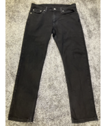 Levis 511 Jeans Mens 30x30 (31x29 Actual) Black Stretch Straight Leg Bla... - £25.46 GBP