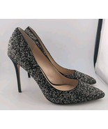 Imagine Vince Camuto Size 8 Heels Crystal Black Silver Crystals 4&quot; Stile... - $38.69