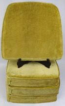 4 1960s NOS Stanley Furniture Arm Chair Seat Pad Cushion Olive Green Mid... - $197.99