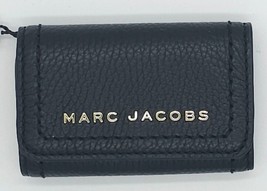Marc Jacobs Wallets Key Holder Case Tri-fold Black Leather New GL02301916 - $45.05