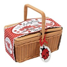 Schylling Ladybug Tea Set in Basket - £49.52 GBP