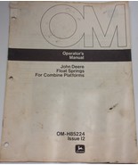 Vtg John Deere Float Springs Operator’s Manual for Combine Platforms OM-... - $74.43 MXN