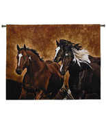 53x65 Horses READY TO RUN Western Southwest Tapestry Wall Hanging - £201.57 GBP