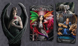 Anne Stokes Gothic ﻿Holographic Oracle Cards ASG48  w/ Guidebook - $28.71
