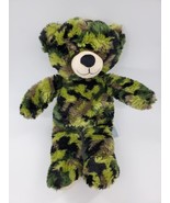 Build A Bear Camouflage Bear Green Army Military Camo Plush Stuffed Toy ... - $13.65 CAD