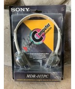 Vintage SONY Stereo Headphones Lightweight MDR-007PC SEALED White - $39.55