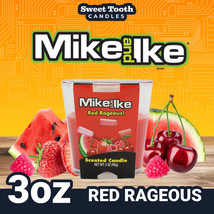 Candle - Red Rageous Scented Candle 3oz - Mike &amp; Ike Red Rageous 3 Oz Candle - £7.95 GBP