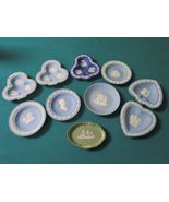 Compatible with WEDGWOOD 10 Vanity Dishes LOT Heart Round and Clover Sha... - £97.16 GBP