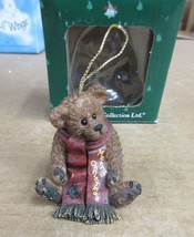 Boyds Bears Merry Christmas 257711 Hanging Christmas Tree Resin Ornament  - $26.77