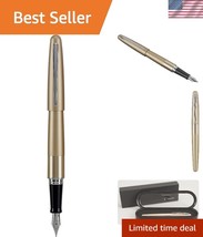 Stylish Gold Fountain Pen with Retractable Design - Perfect Professional... - €26,74 EUR