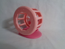 Littlest Pet Shop Hasbro Pink Guinea Pig / Hamster /Gerbil Spin Wheel Plastic - £3.51 GBP