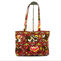 Vera Bradley Puccini Retired Pattern Small Tote Toggle Close Brown Abstr... - £26.97 GBP