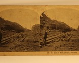 Vintage Stereoview Card Railroad Tracks in Bas Obispo Panama 1906  - $4.94