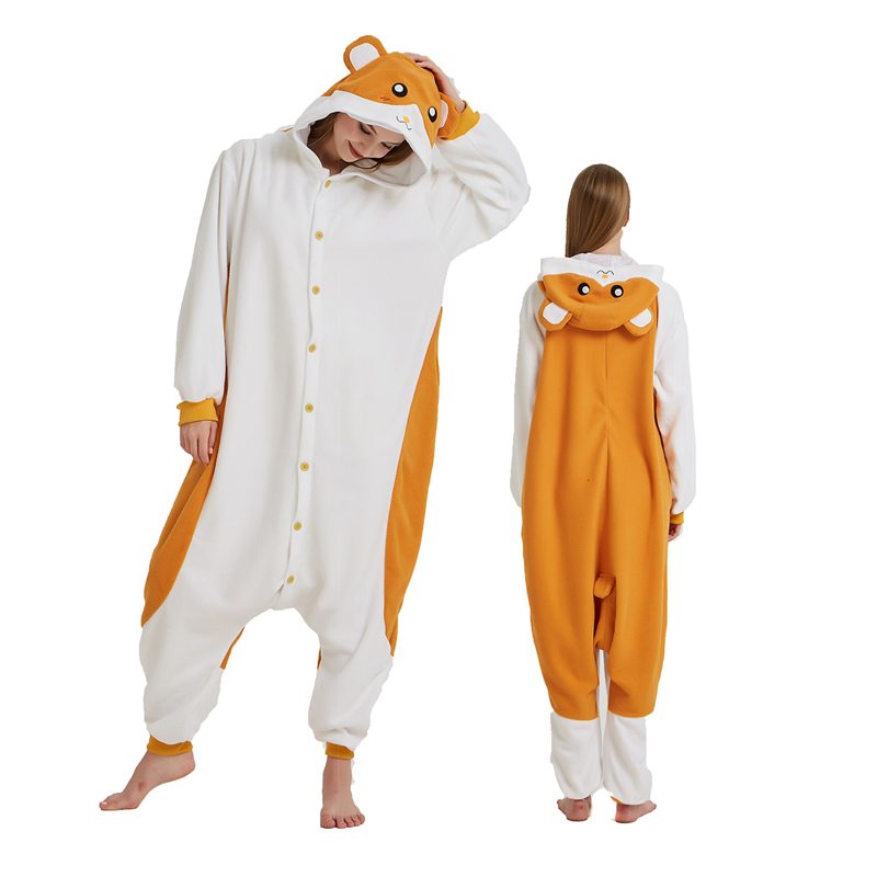 Hamster Adult Onesies Animal Cartoon Kigurumi Pajamas Halloween Cosplay