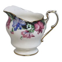 Vintage Paragon Creamer Sweet Pea Pattern Fine Bone China England Floral Gold - £10.11 GBP