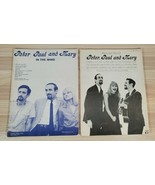 Vtg Peter Paul and Mary &quot;In The Wind&quot;  and Recorded Hits Sheet Music Lot... - $16.79