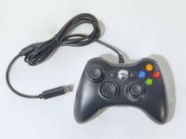 NEW Wired Black Gamepad USB Gaming Controller for Microsoft Xbox 360 Slim PC USA - £18.53 GBP