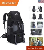 Ergonomic 50L Hiking Backpack with Multiple Compartments - Ideal for Travel - $31.99