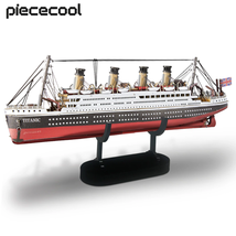 Piececool 3D Metal Puzzles for Adults Titanic Ship Model 226Pcs Cruise J... - £30.89 GBP
