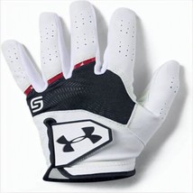 Under Armour Juniors Golf Glove, Left Hand Small, White (100)/Black - $22.12