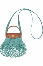 Longchamp Le Pliage Filet Knit Mesh XS Handel Bag Crossbody ~NWT~ Lagoon - £72.80 GBP